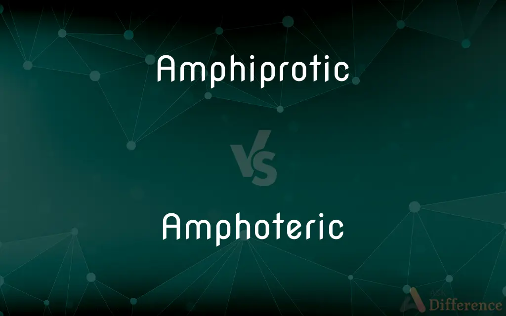 Amphiprotic vs. Amphoteric — What's the Difference?