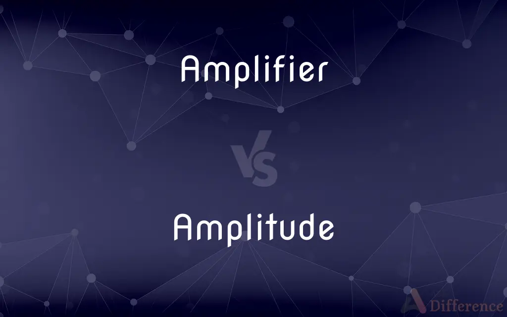 Amplifier vs. Amplitude — What's the Difference?