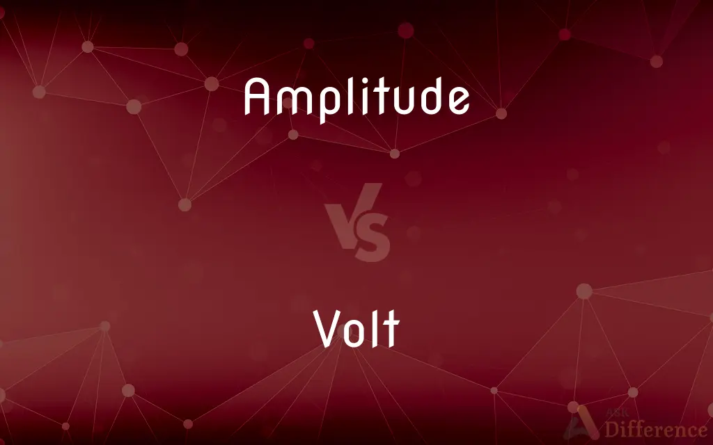 Amplitude vs. Volt — What's the Difference?