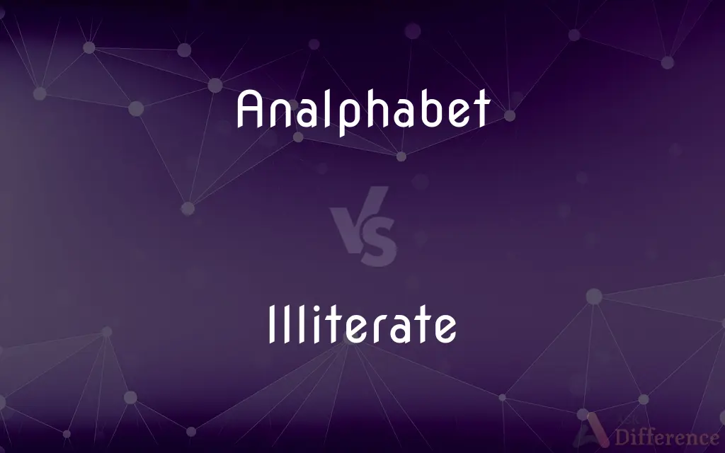 Analphabet vs. Illiterate — What's the Difference?