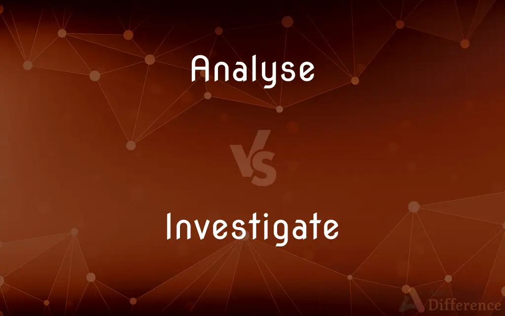 Analyse vs. Investigate — What's the Difference?