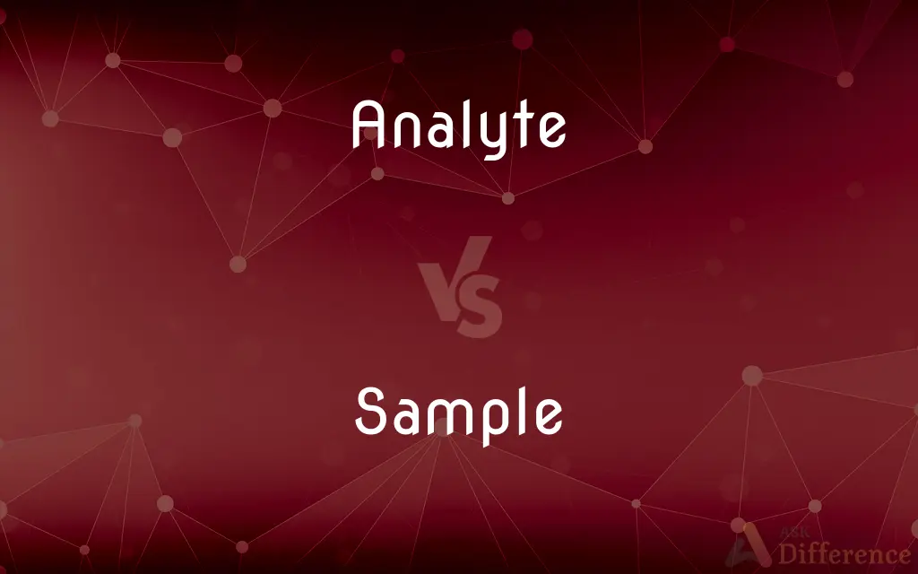 Analyte vs. Sample — What's the Difference?