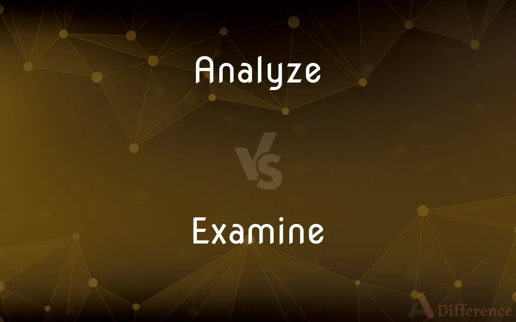Analyze vs. Examine — What's the Difference?