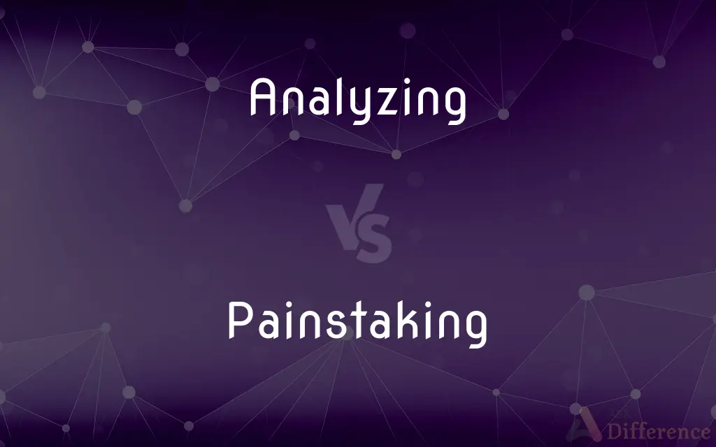 Analyzing vs. Painstaking — What's the Difference?