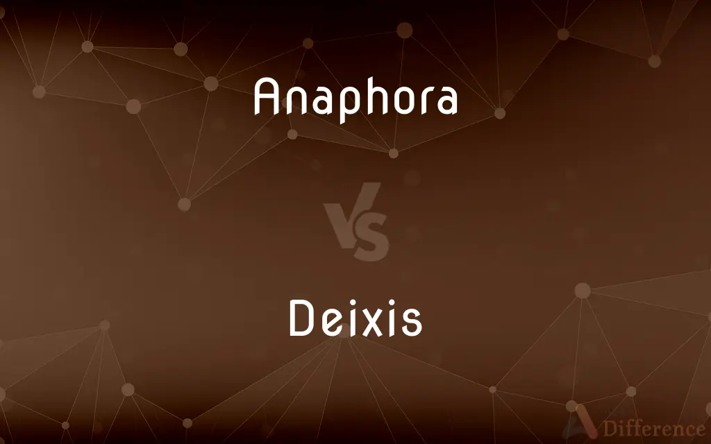 Anaphora vs. Deixis — What's the Difference?