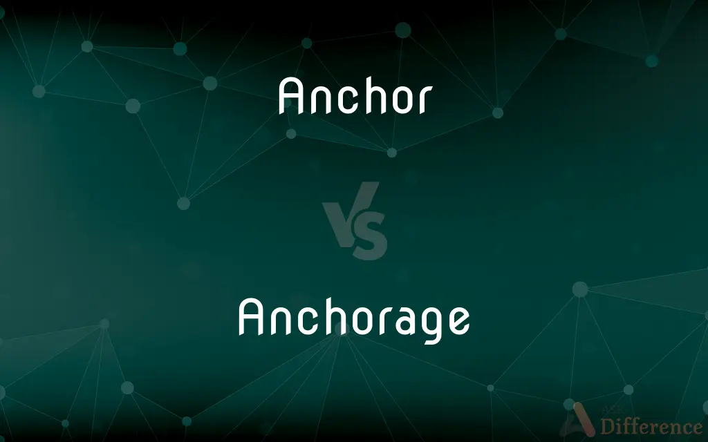 Anchor vs. Anchorage — What's the Difference?