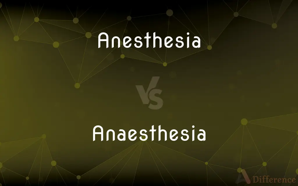 Anesthesia vs. Anaesthesia — What's the Difference?