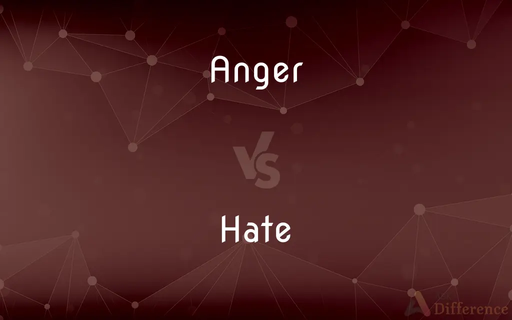 Anger vs. Hate — What's the Difference?