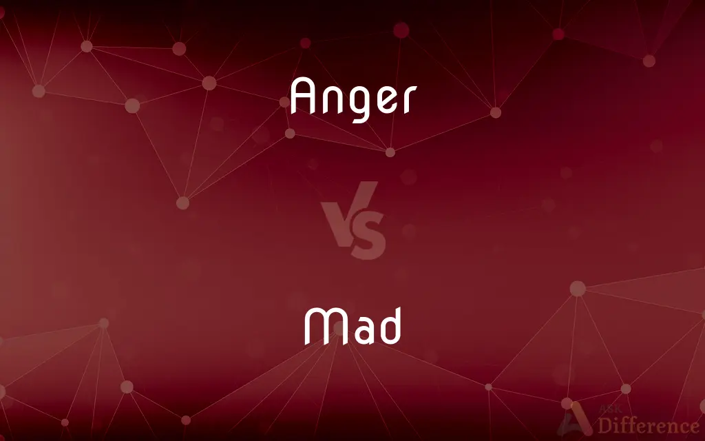 Anger vs. Mad — What's the Difference?