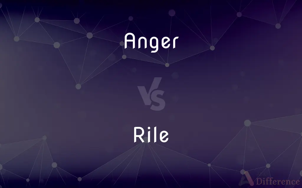 Anger vs. Rile — What's the Difference?