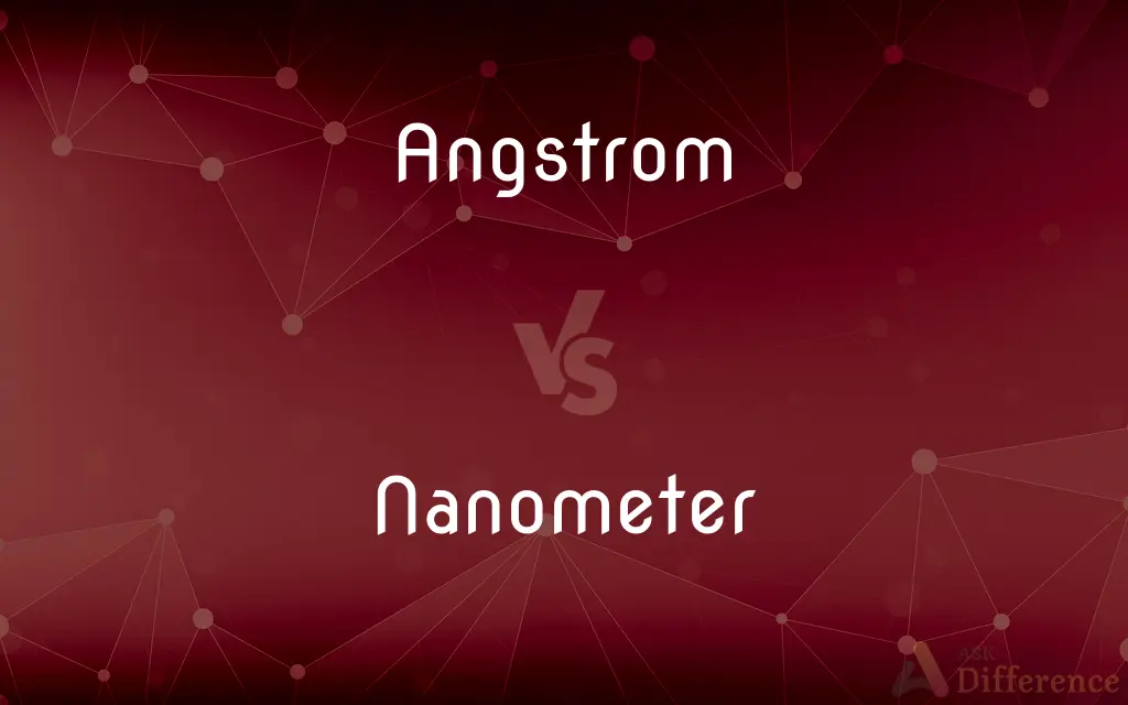 Angstrom vs. Nanometer — What's the Difference?