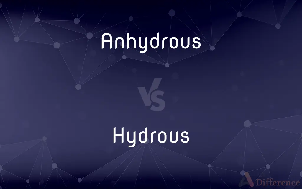 Anhydrous vs. Hydrous — What's the Difference?