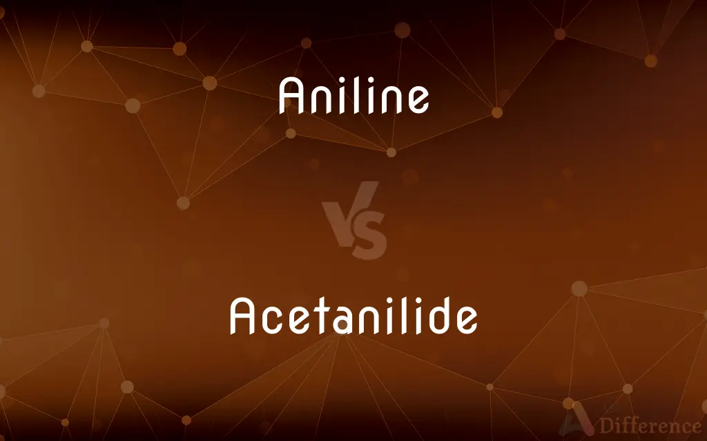 Aniline vs. Acetanilide — What's the Difference?