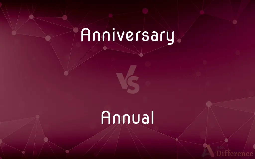 Anniversary vs. Annual — What's the Difference?