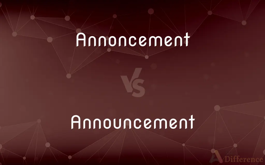 Annoncement vs. Announcement — Which is Correct Spelling?