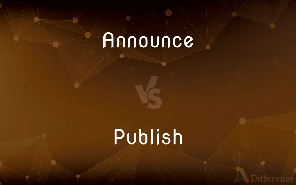 Announce vs. Publish — What's the Difference?