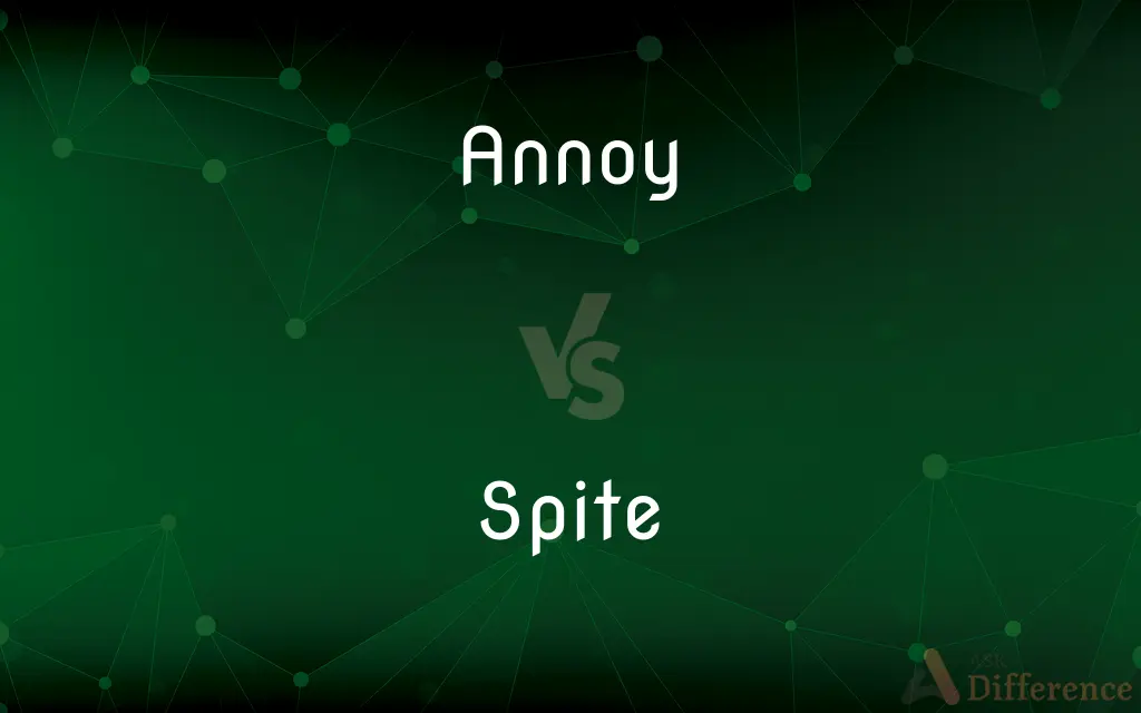 Annoy vs. Spite — What's the Difference?