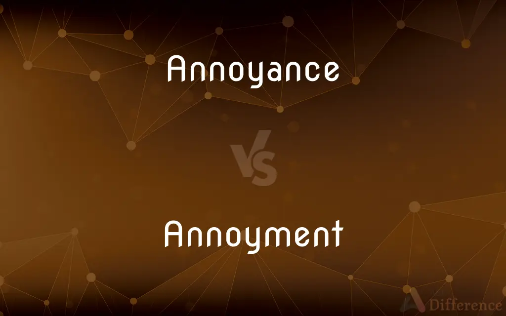 Annoyance vs. Annoyment — What's the Difference?