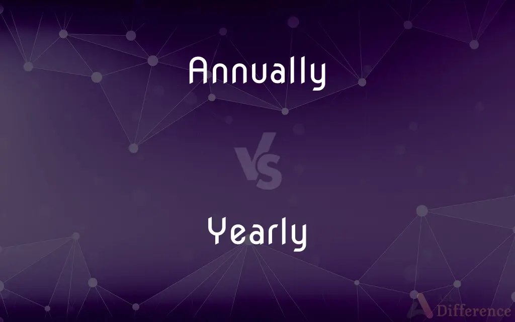 Annually vs. Yearly — What's the Difference?