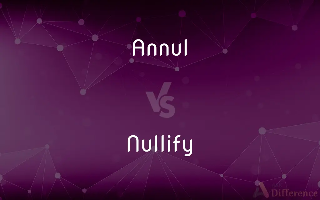 Annul vs. Nullify — What's the Difference?