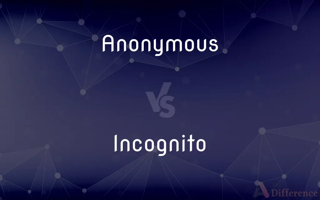 Anonymous vs. Incognito — What's the Difference?