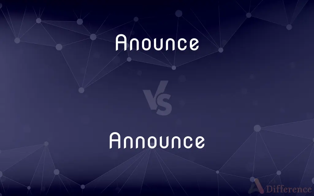 Anounce vs. Announce — Which is Correct Spelling?