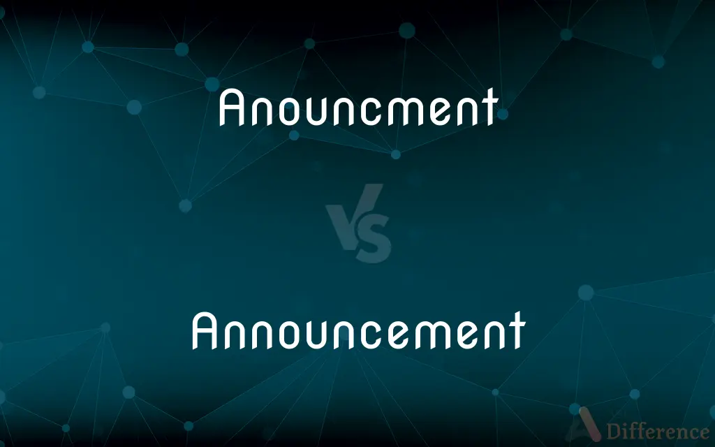 Anouncment vs. Announcement — Which is Correct Spelling?