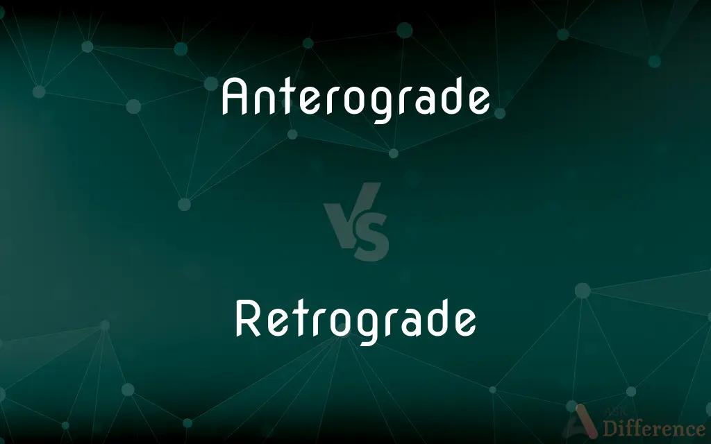 Anterograde vs. Retrograde — What's the Difference?