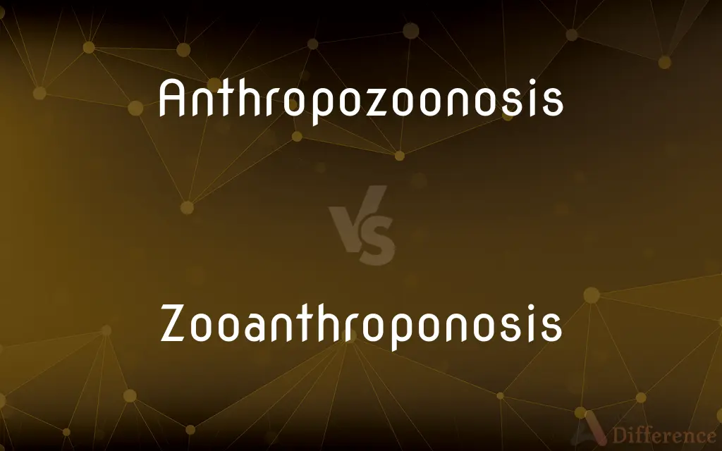 Anthropozoonosis vs. Zooanthroponosis — What's the Difference?