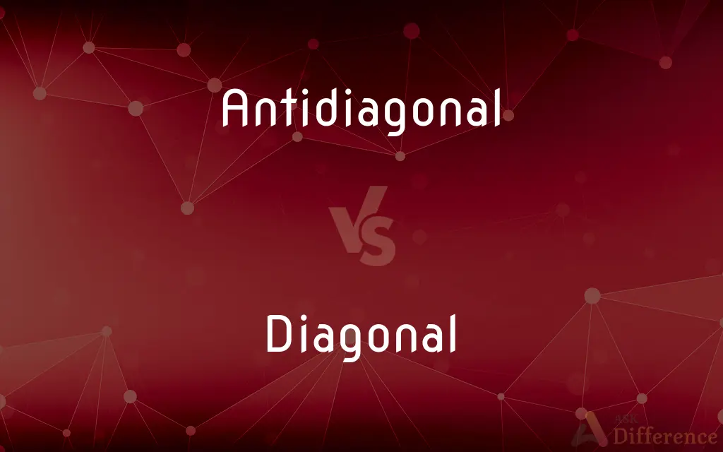 Antidiagonal vs. Diagonal — What's the Difference?