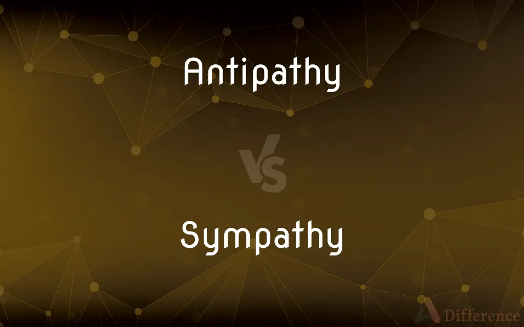Antipathy vs. Sympathy — What's the Difference?
