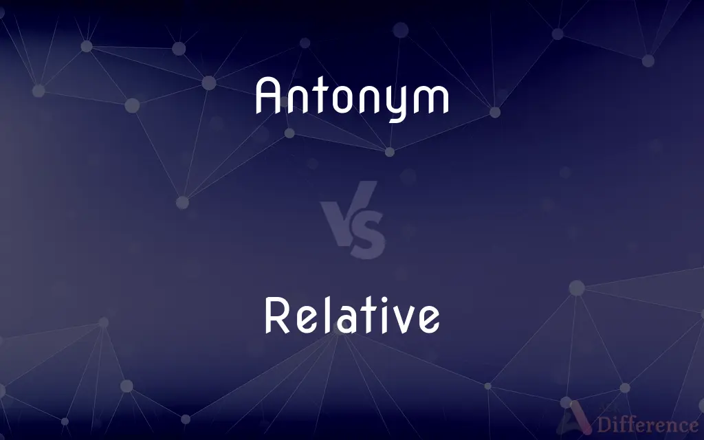 Antonym vs. Relative — What's the Difference?