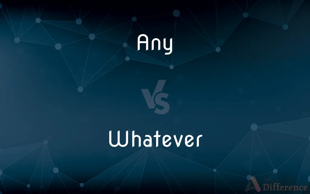 Any vs. Whatever — What's the Difference?