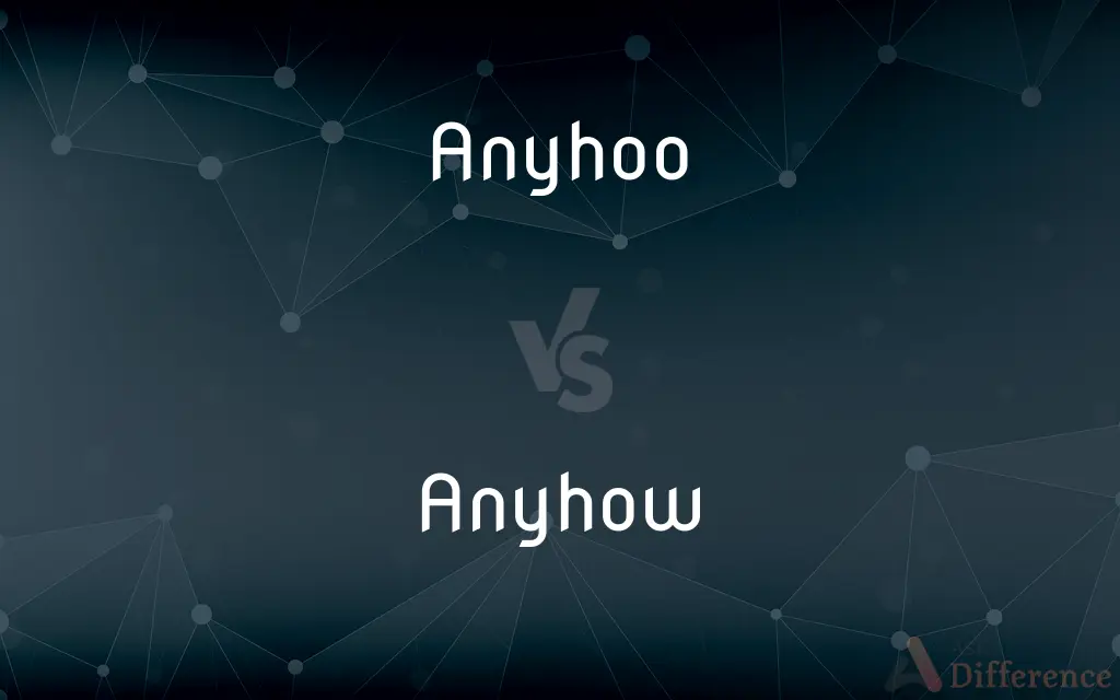 Anyhoo vs. Anyhow — Which is Correct Spelling?