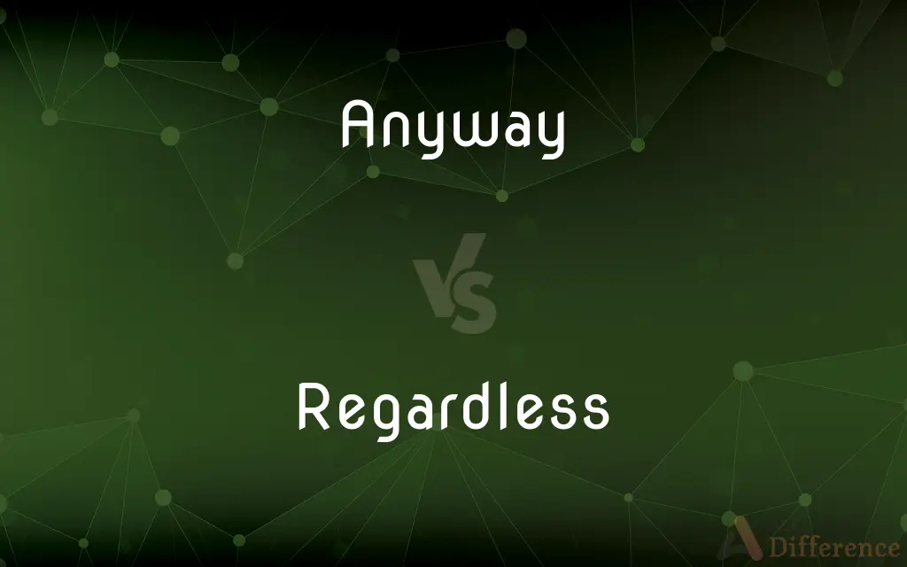 Anyway vs. Regardless — What's the Difference?