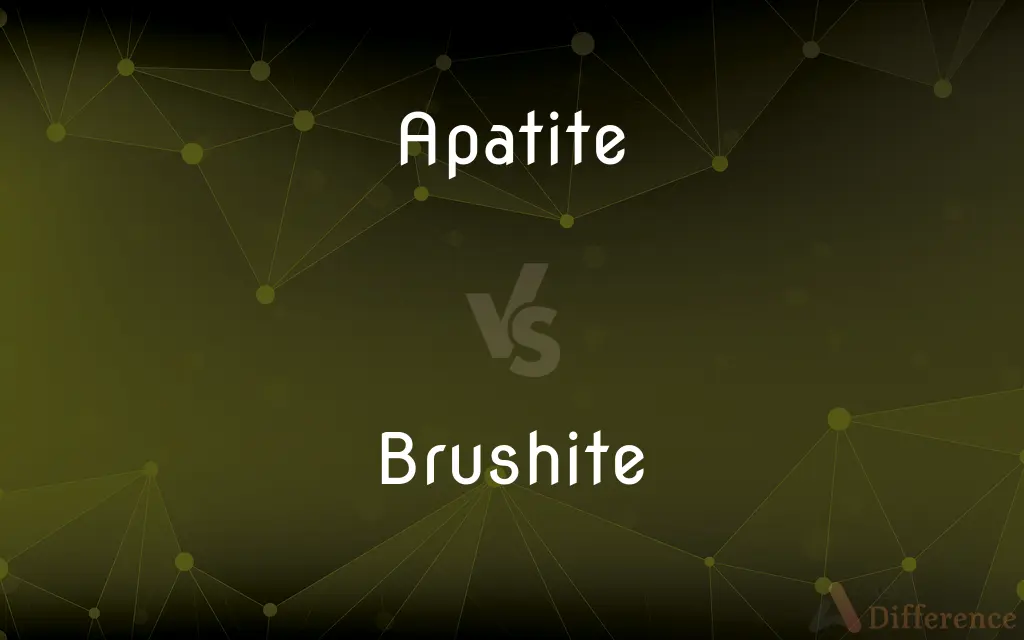 Apatite vs. Brushite — What's the Difference?