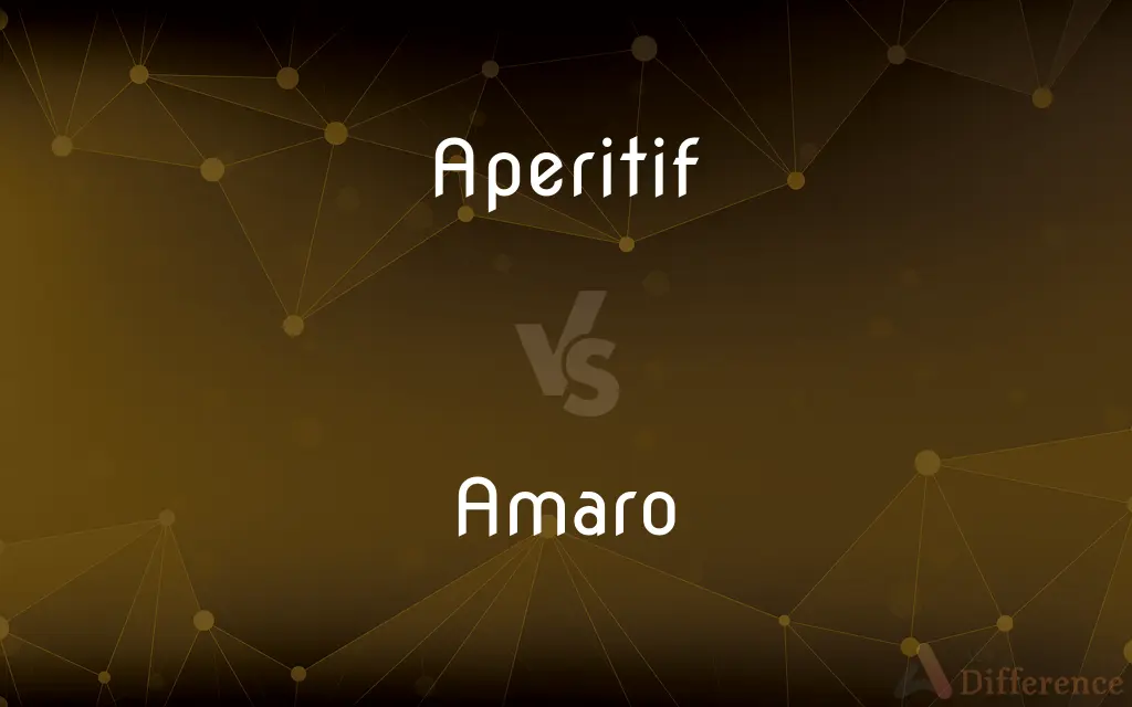 Aperitif vs. Amaro — What's the Difference?