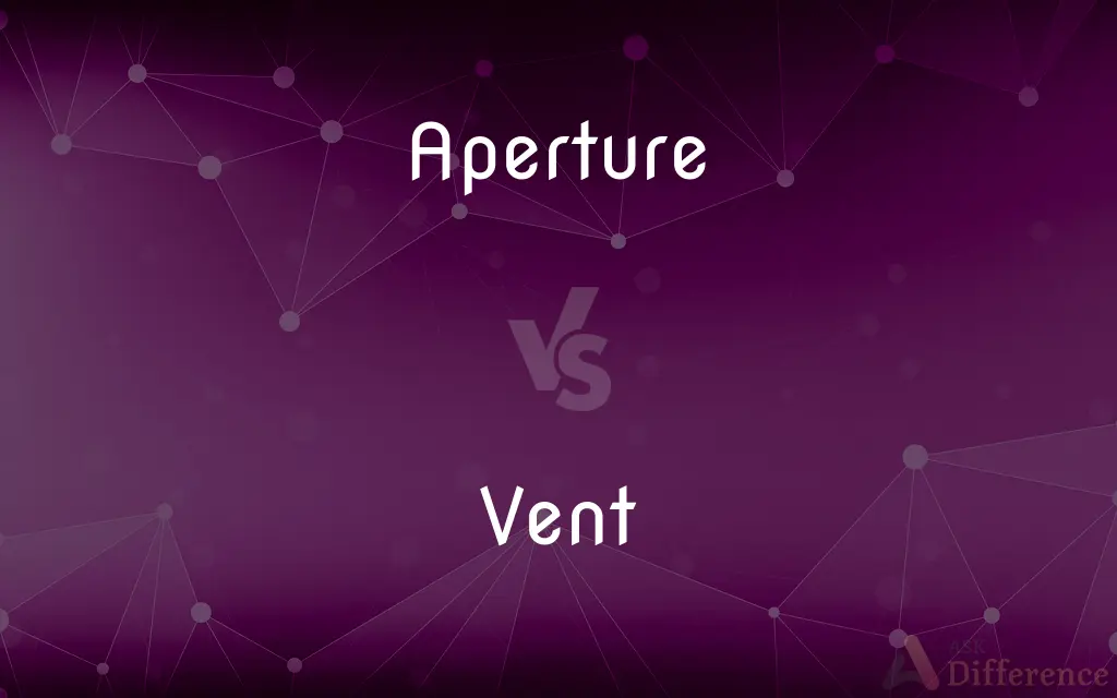 Aperture vs. Vent — What's the Difference?