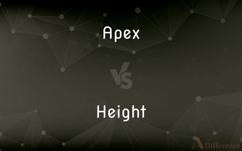 Apex vs. Height — What's the Difference?