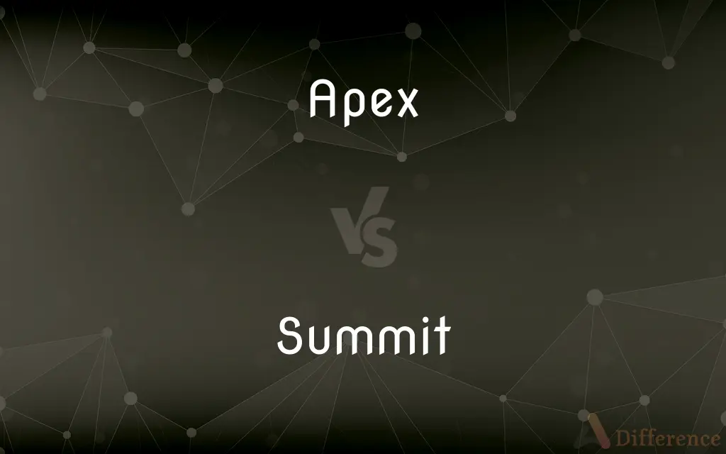 Apex vs. Summit — What's the Difference?