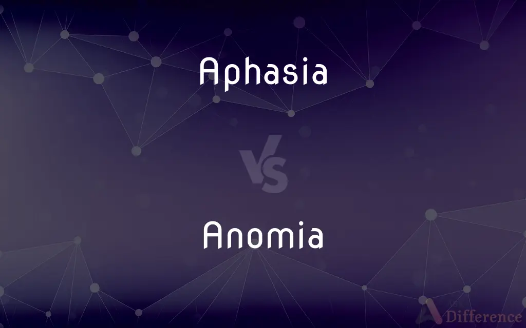 Aphasia vs. Anomia — What's the Difference?