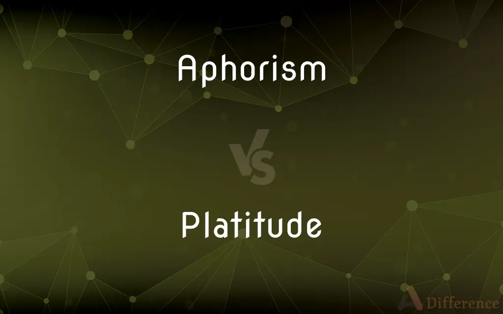 Aphorism vs. Platitude — What's the Difference?