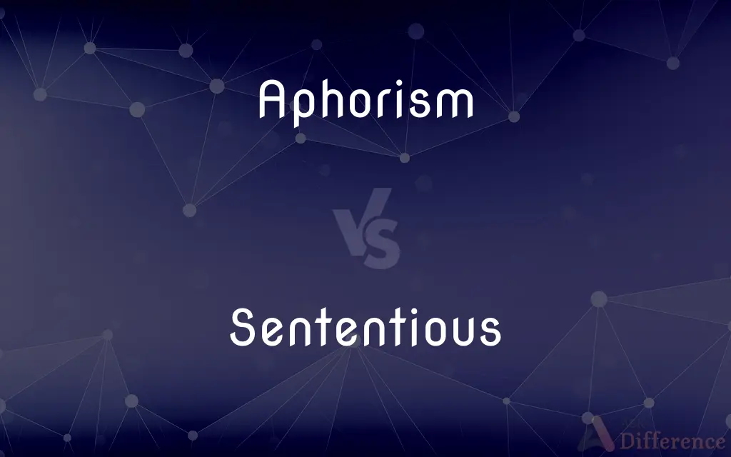 Aphorism vs. Sententious — What's the Difference?