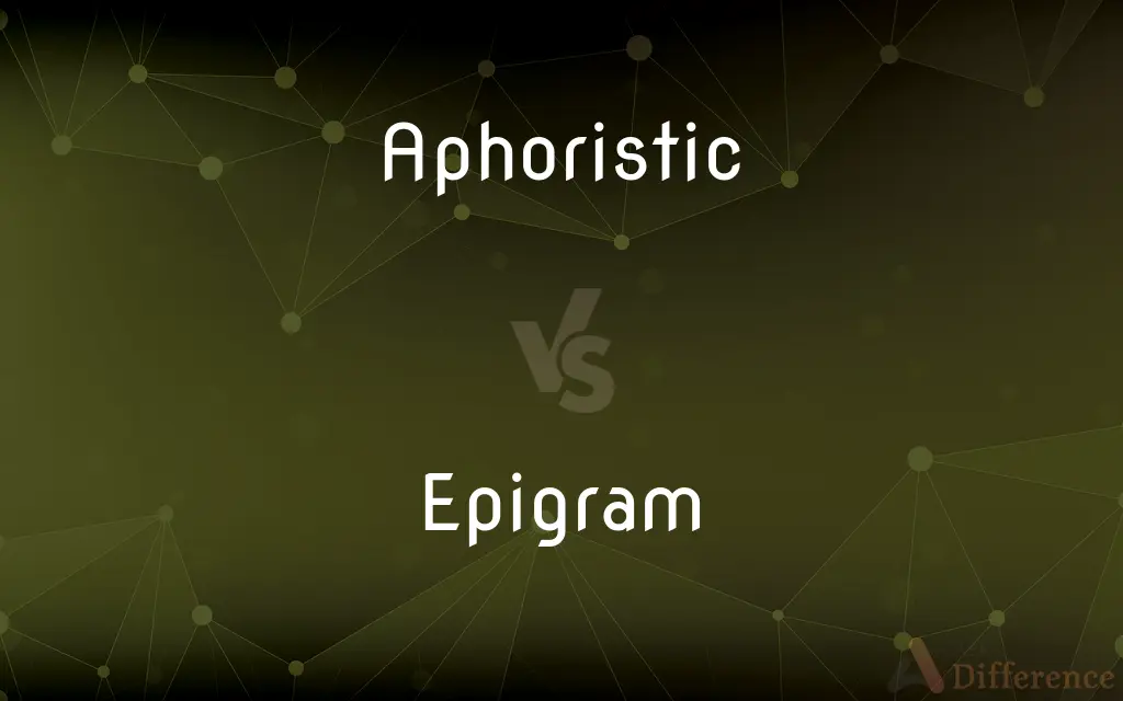 Aphoristic vs. Epigram — What's the Difference?