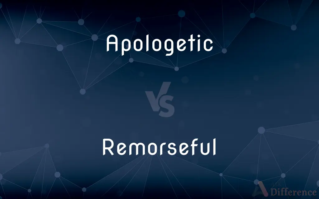 Apologetic vs. Remorseful — What's the Difference?