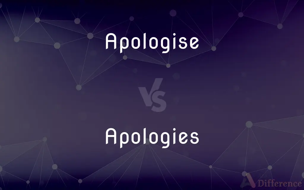 Apologise vs. Apologies — What's the Difference?