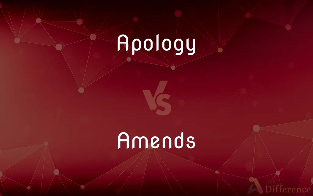 Apology vs. Amends — What's the Difference?