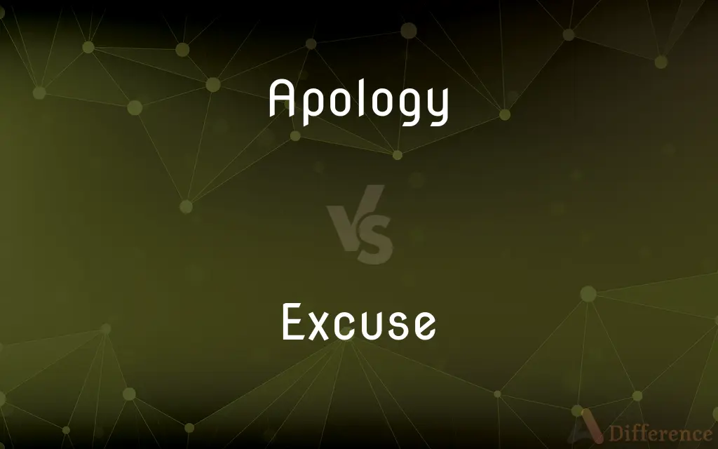 Apology vs. Excuse — What's the Difference?