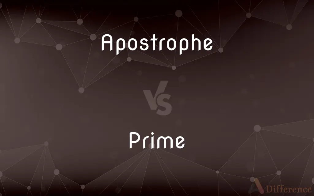 Apostrophe vs. Prime — What's the Difference?