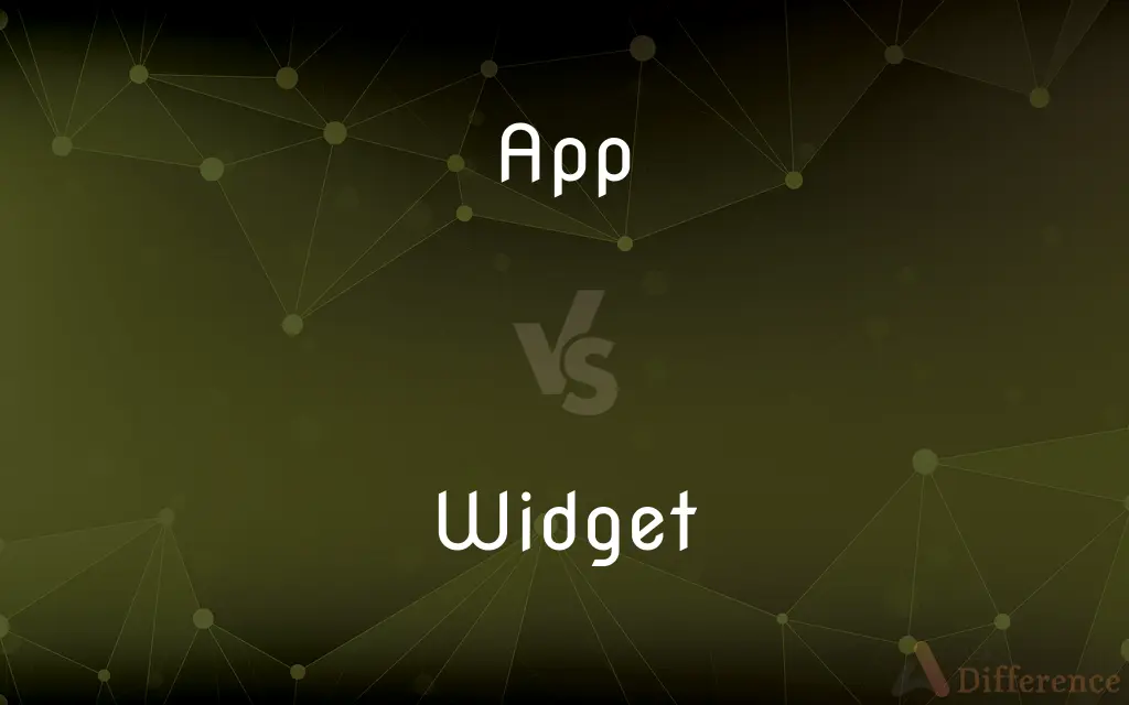 App vs. Widget — What's the Difference?